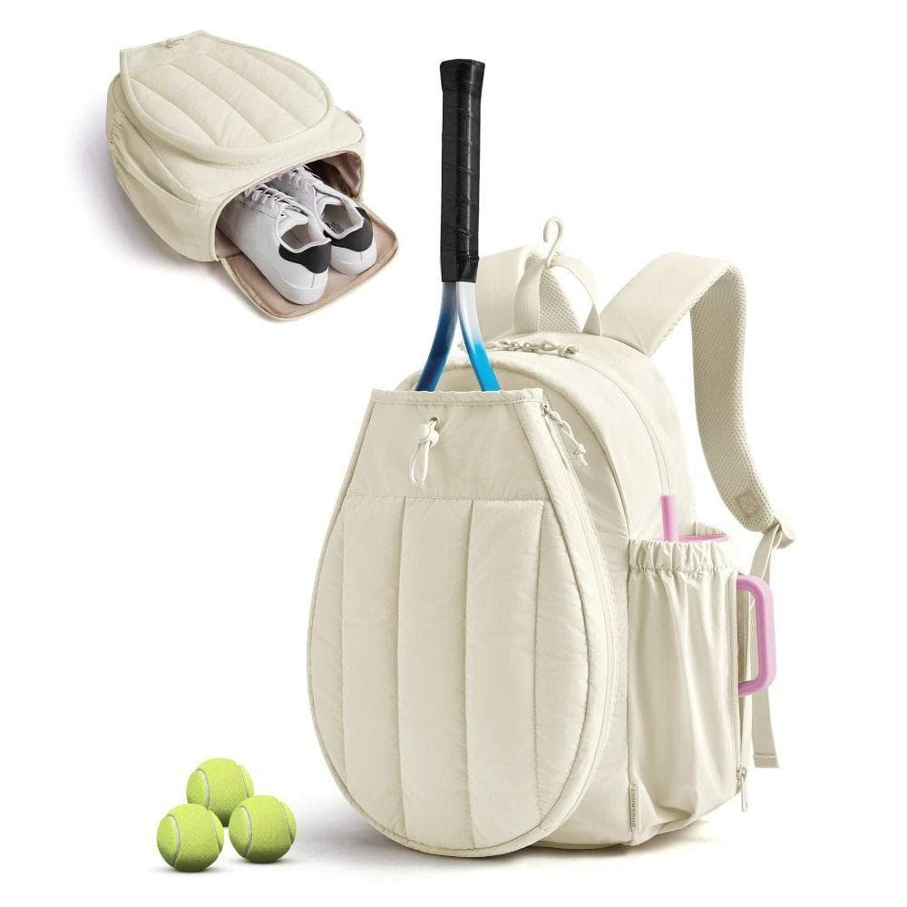 Mochila De Tênis , Bolsa De Raquete Ajustável De Grande Capacidade Pickleball Confortável À Prova D'água