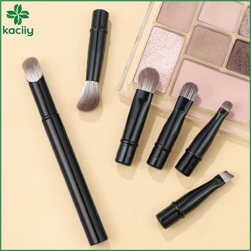 Conjunto De Mini Pincéis De Maquiagem Para Viagem , 6 Peças , Com Caixa , Portátil , Pó Cosmético , Base , Blush , Corre