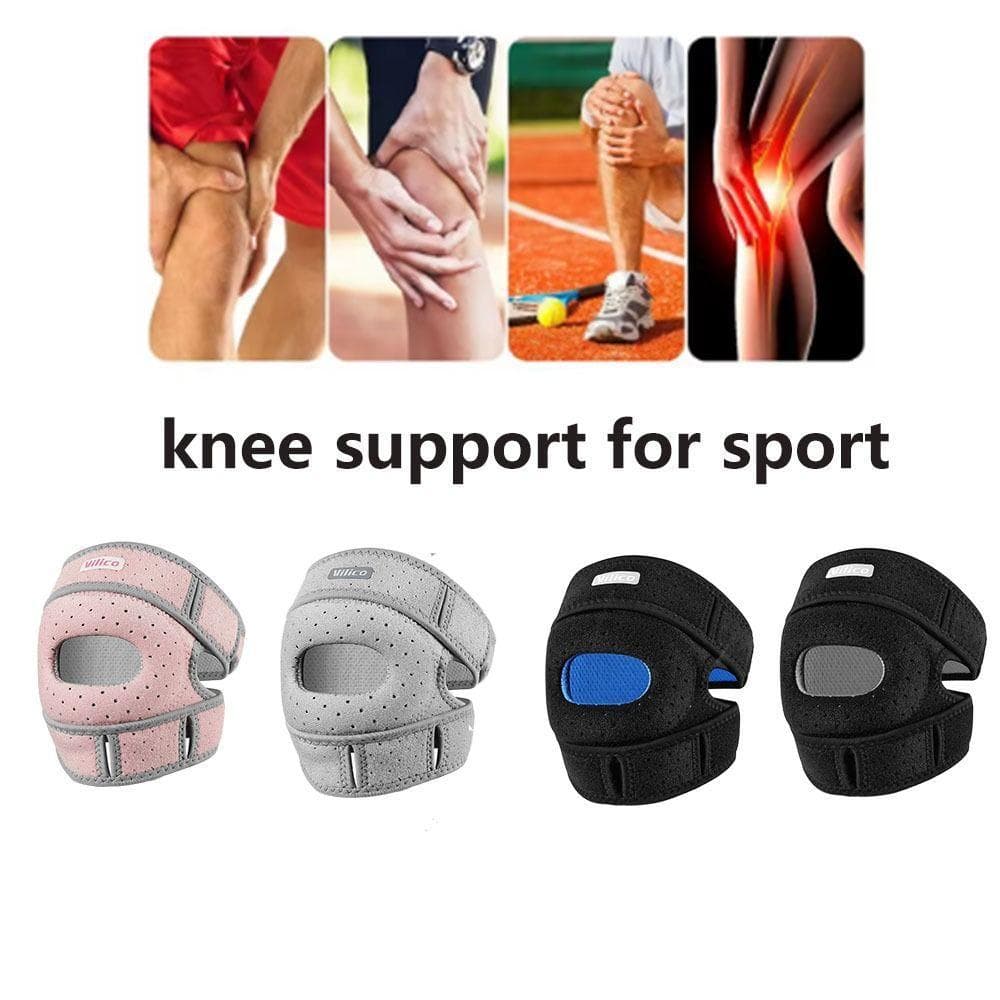 Joelheiras Com Cinto De Patela SVEICNA , Faixa De Proteção Absorção De Choque Ajustável , Joelheira Esportiva Respirável