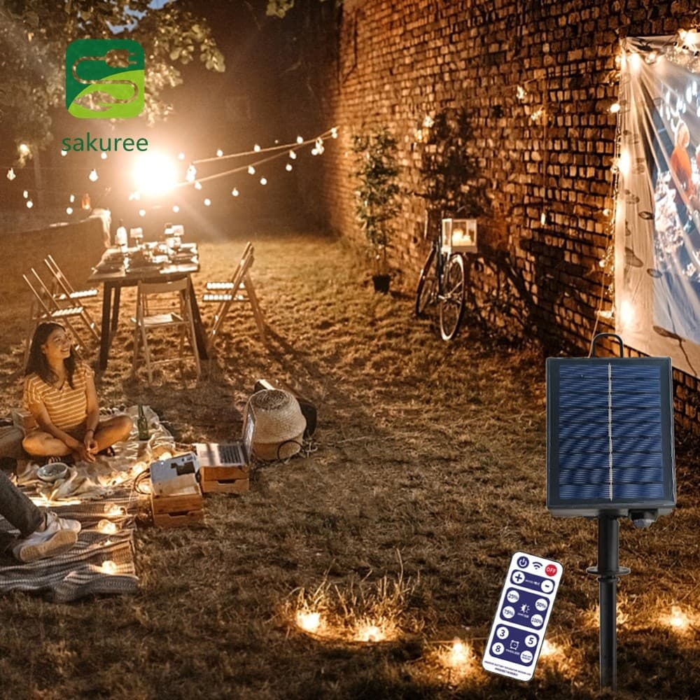 Caixa De Bateria Solar Para Decoração De Luz De Corda Externa Remota