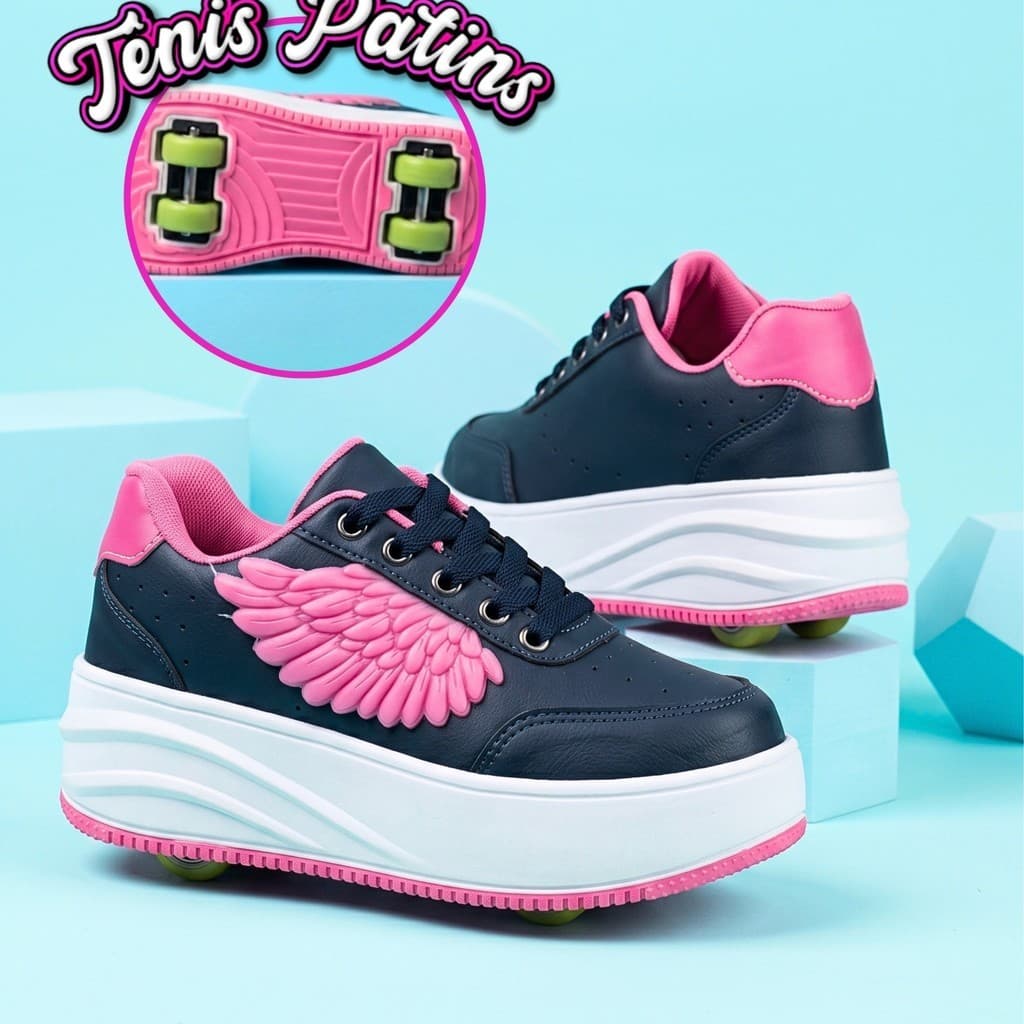 Calçados esportivos juvenis Patins de salto duplo Patins com rodas para pais e filhos Patins removíveis para crianças/ad