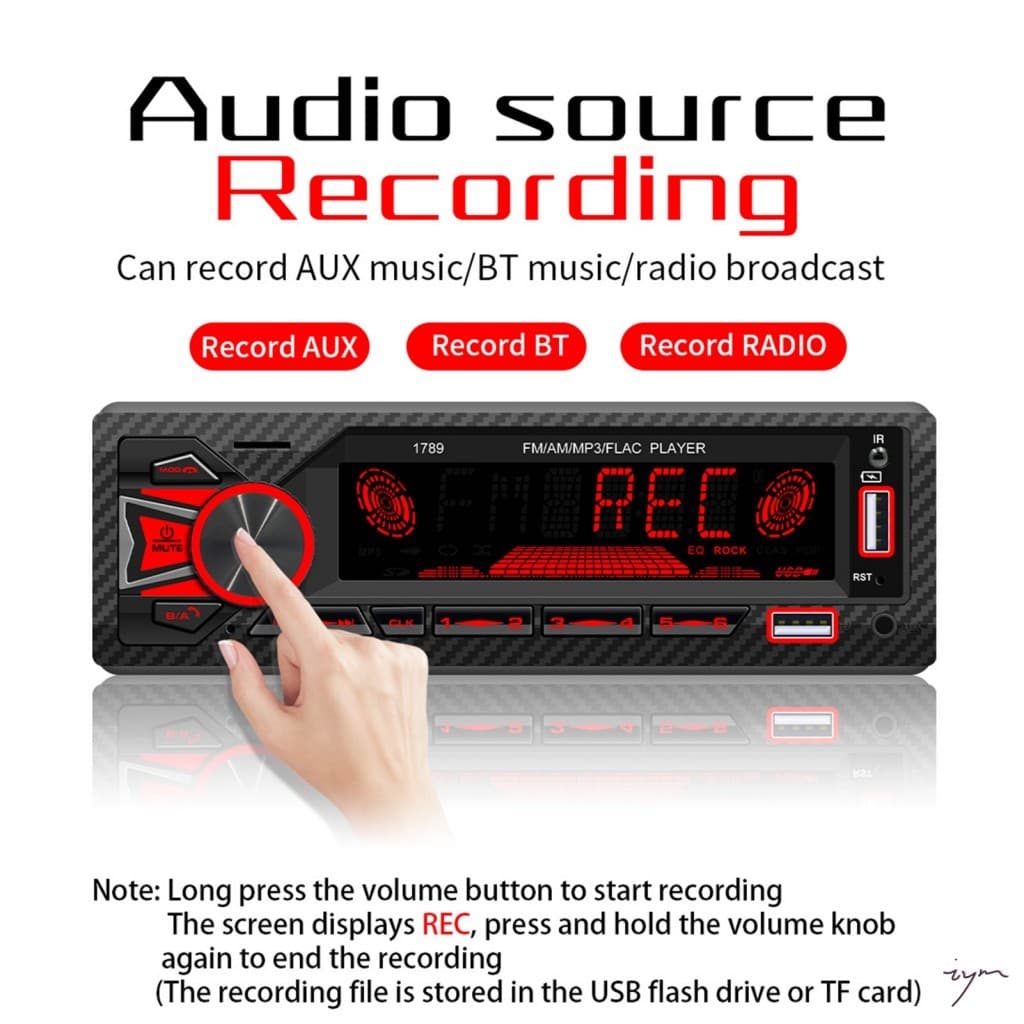 Bluetooth Car MP3 Player-Amplificador De Som Hi-Fi De Rádio USB SD Para Áudio Universal No Carro