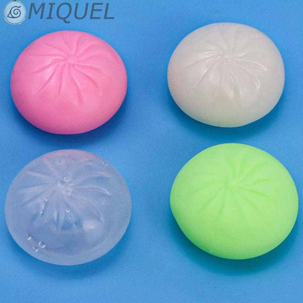 MIQUEL Dumpling Squishy , Espuma Bead Fill Soft TPR DIY Pele De Bola Vazia , Fidget Com Plug Artesanal