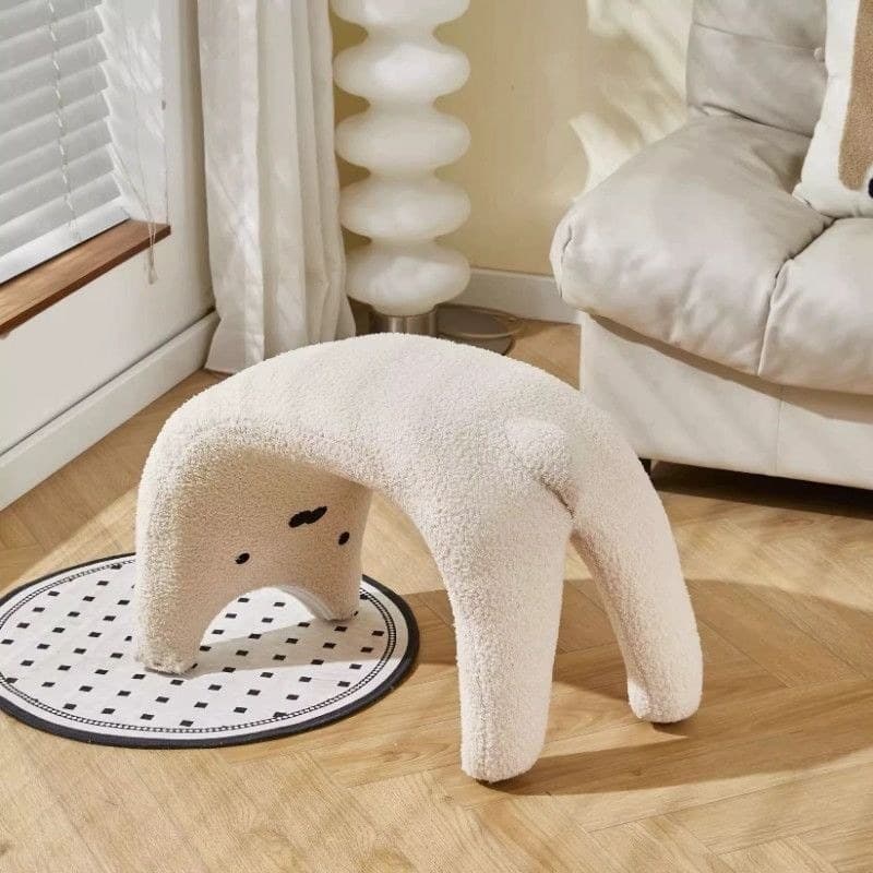 Banco líquido para troca de sapato de gato, banco para sala de estar, formato de apoio para os pés, apoio para os pés, e