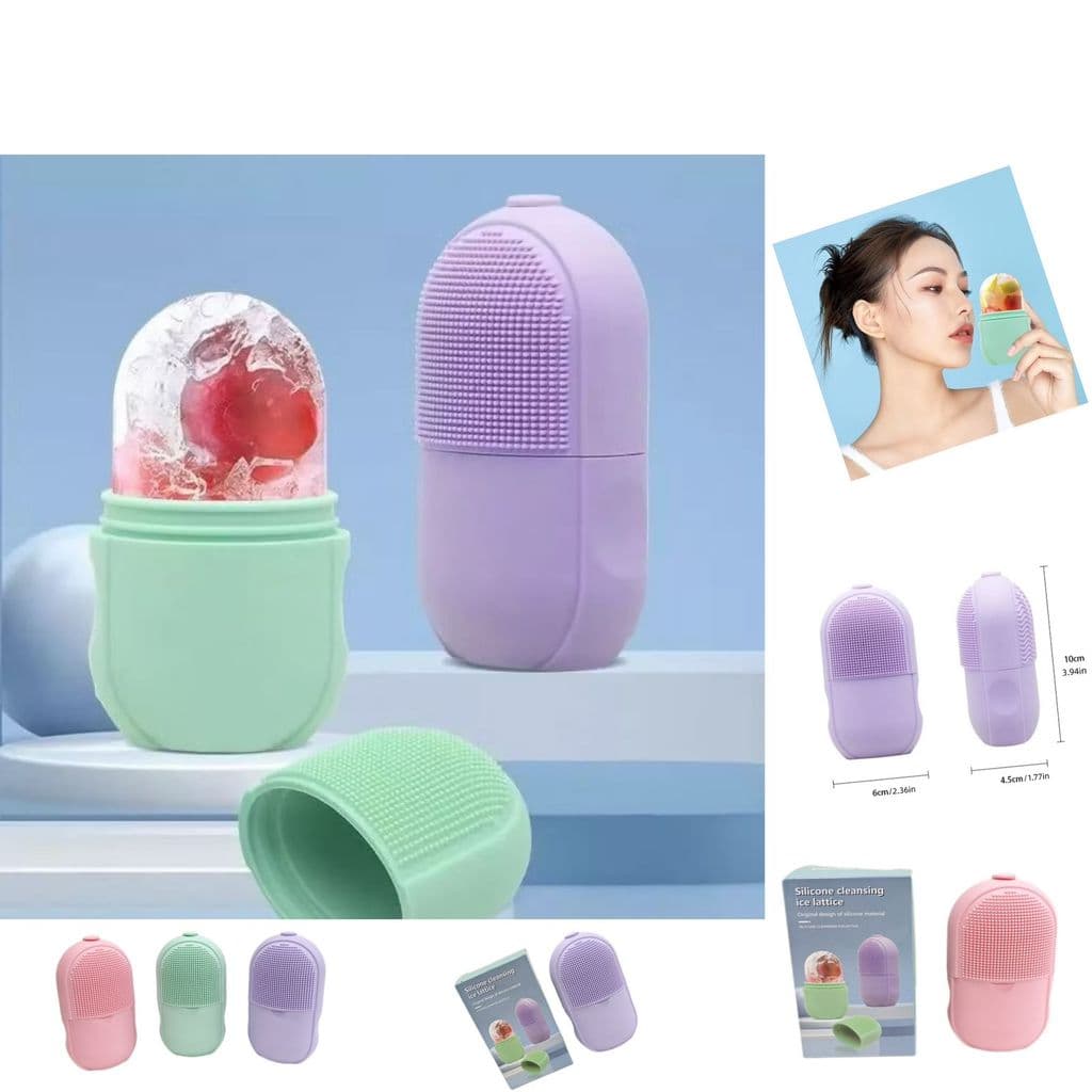 Massageador  de Gelo Facial Com Silicone