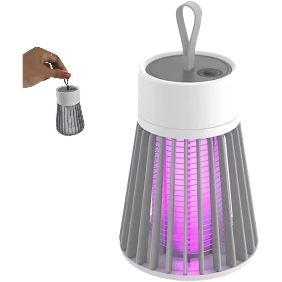 Luminaria Mata Mosquito Armadilha Eletrica Repelente Choque Luz Ultravioleta LED Luz UV USB Dengue Pernilongo Inseto