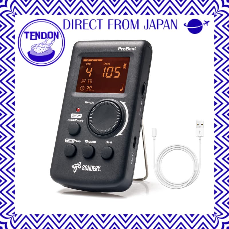 【DIRETO DO JAPÃO】Sondery metrônomo eletrônico voz humana alto volume digital para guitarra e bateria 3 tipos de som