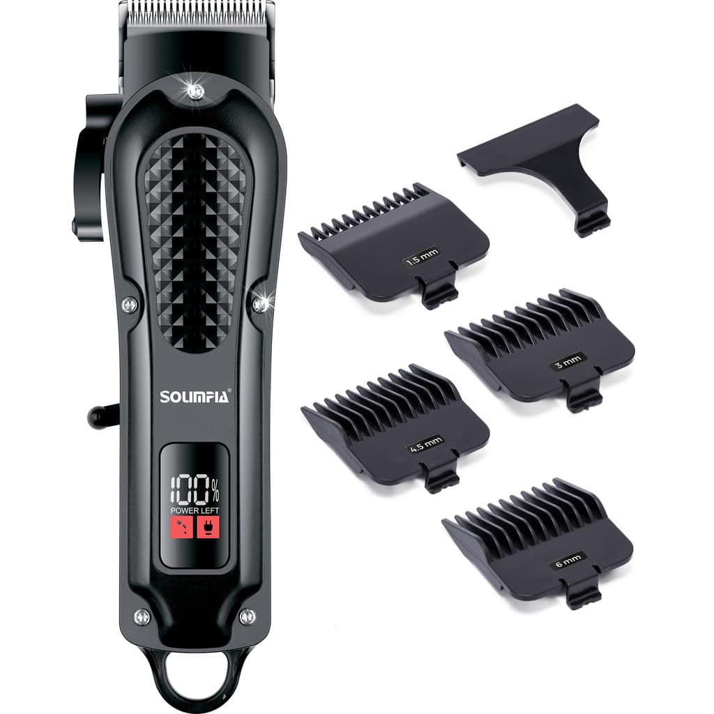 Máquina De Cortar Cabelo Para Homens Aparador De Barba Com Display LED  Masculino Sem Fio