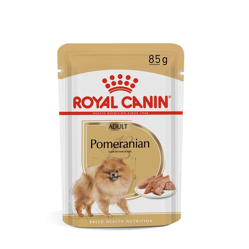 Ração Úmida Sachê Pomeranian para Cães Adultos da Raça Lulu da Pomerânia 85 g Royal Canin