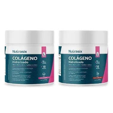 COMBO COLÁGENO HIDROLISADO 2 SABORES FRUTAS VERMELHAS + PINK LEMONADE - NUTRASIX