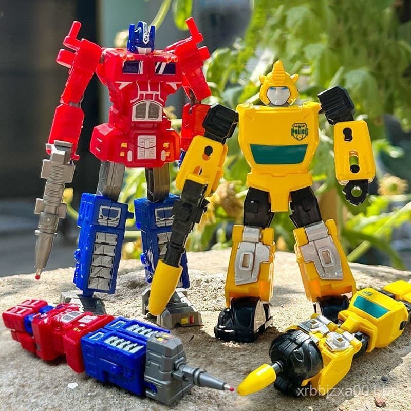 2025 Novo Transformers Optimus Prime Bumblebee Caneta Robô Transformadora Brinquedo Infantil ACWP