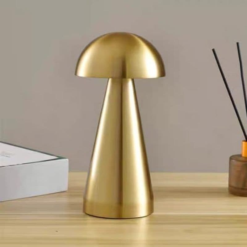 Lâmpada De Mesa De Atmosfera Simples De Carregamento USB , Decoração De Cogumelo Estudo De Quarto De Restaurante De Acam