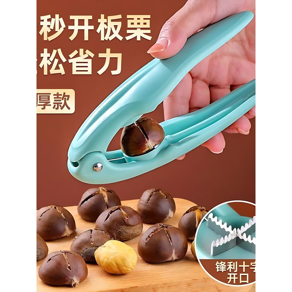 Ferramenta útil para castanha aberta, abridor de castanha, Cone de corte com fenda cruzada, concha de castanha, abridor