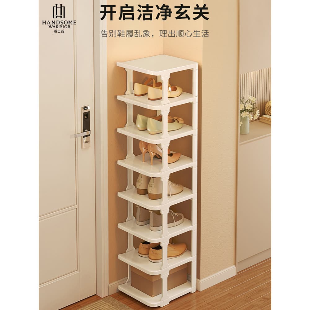 Porta traseira parede simples sapato Rack prateleira forte durável Multi-camada lacuna sapato armazenamento ferramenta ú