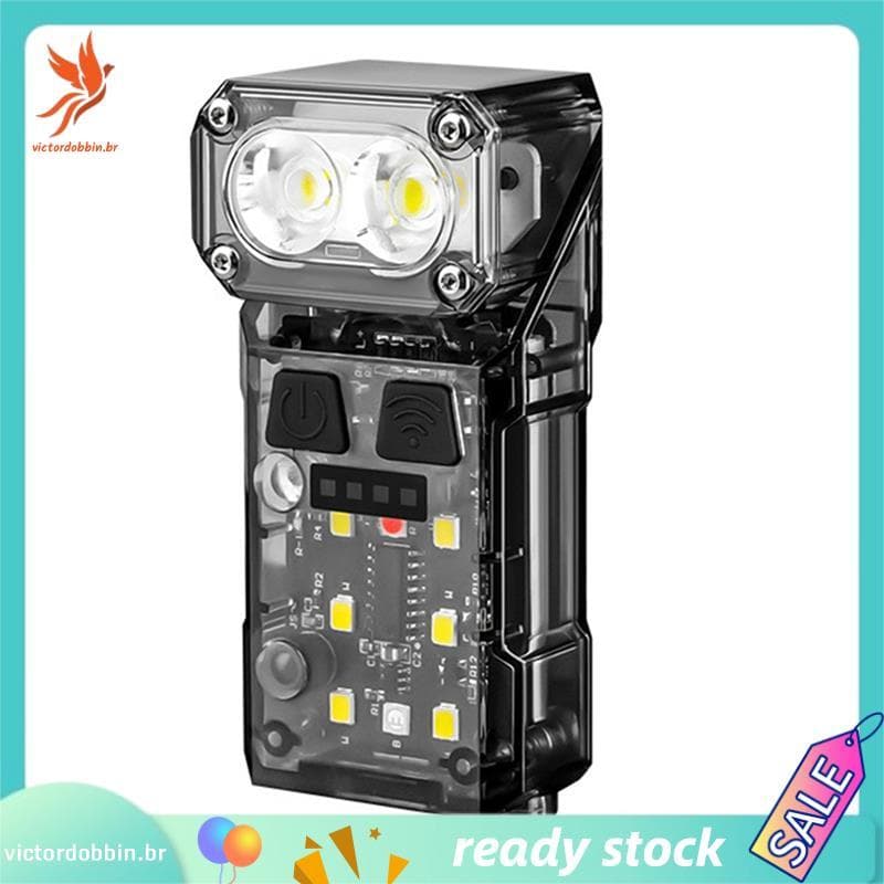 [victordobbin.br] Lanterna Multifuncional De Farol De Indução Giratória Com Luz Forte Recarregável Para Exterior Alto Br