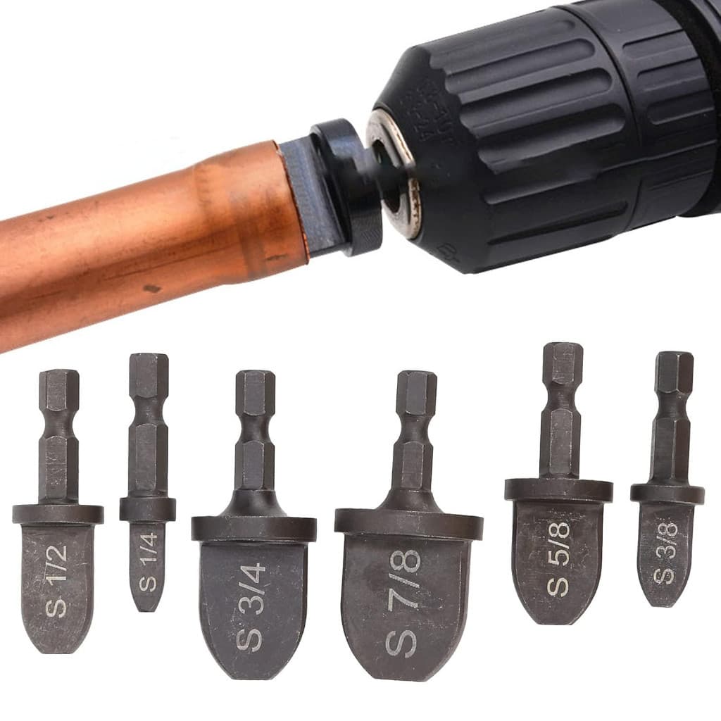 Kit 6 Brocas Alargadoras para Tubo Expansor Cobre Alumínio Ferramenta Profissional