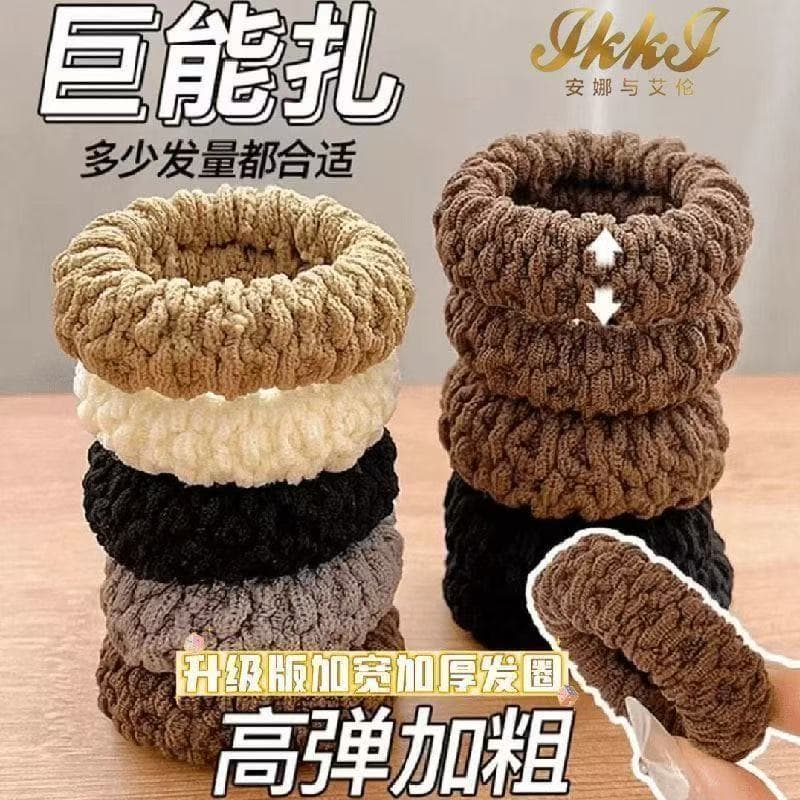 Elástico de cabelo altamente elástico e durável, ferramenta para fixar rabo de cavalo alto, corda de cabelo, acessório d