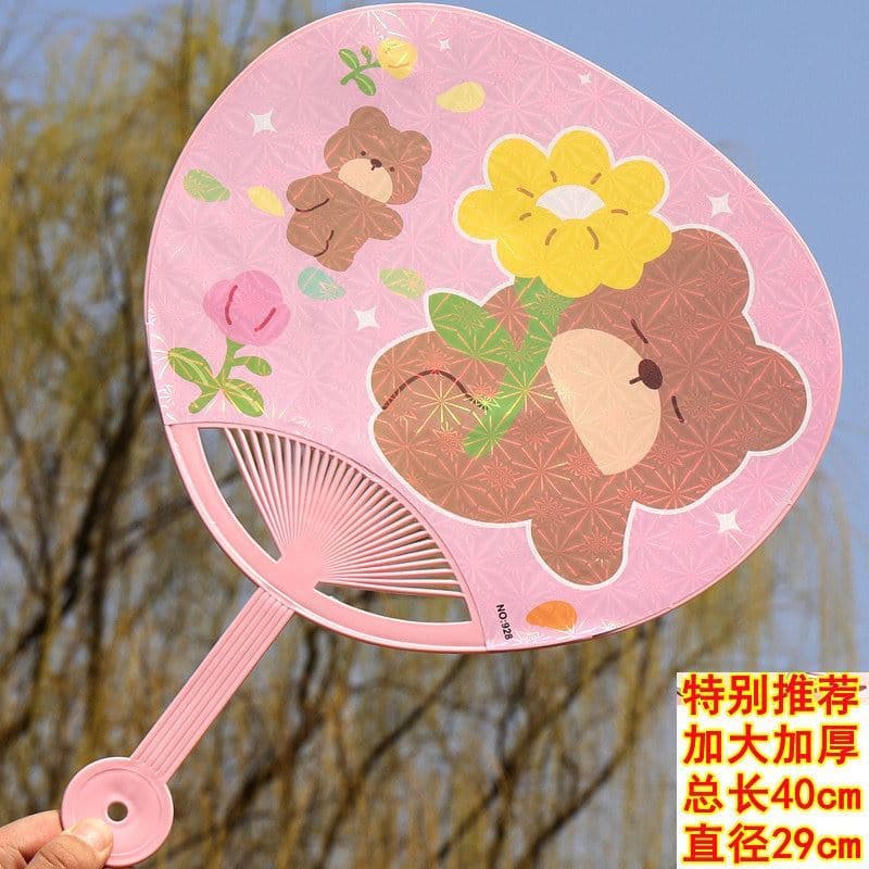 Bonito Extra grande ventilador de verão crianças ao ar livre repelente Mosquito ventilador plástico portátil verão mão g