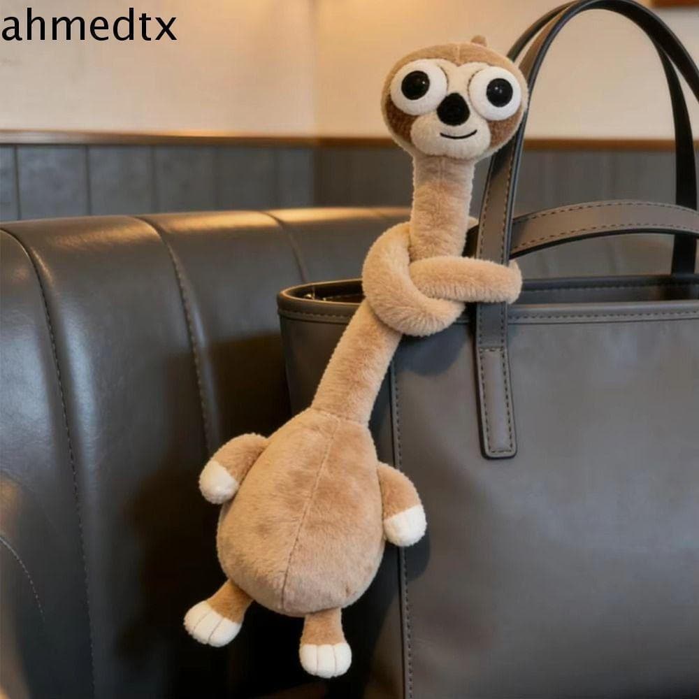 Pingente De Bolsa Girafa AHMEDTXB , Chaveiro De Pelúcia De Frango Com Pescoço Longo De 40 Cm De Cor Branca , Criativo