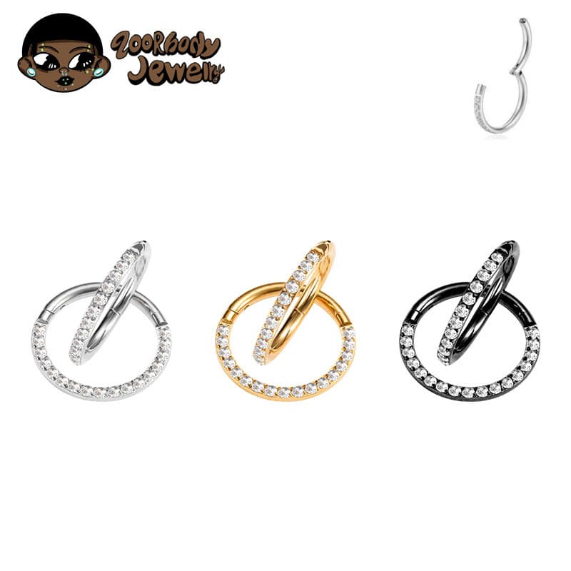 Piercing Orelha Nariz Titânio 6-12mm Argola Grau de Implante Tragus Cartilagem Helix Conch