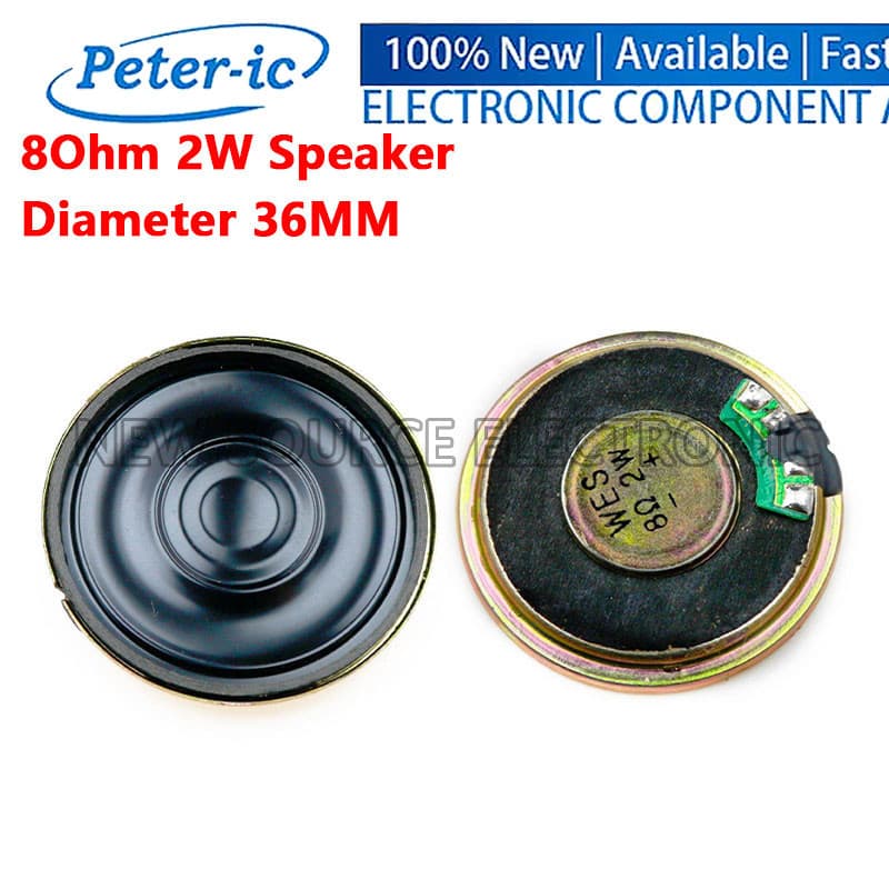 (2-6 Unidades) Alto-Falante De Buzina 2W 8Ohm Com Diâmetro De 36 Mm Minir Para Arduino