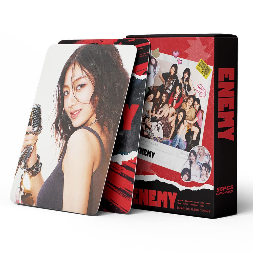 55 Pçs/Set kPOP TWICE 6o Japão Álbum Inimigo LOMO Cartões Postais Para Fãs