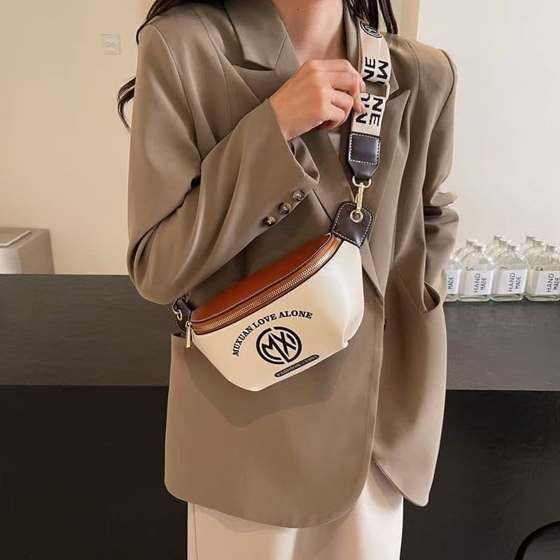 bolsa transversal feminino Bolsa Senhoras 2024 novo estilo alça de ombro larga axilas pequeno saco de peito Popular High