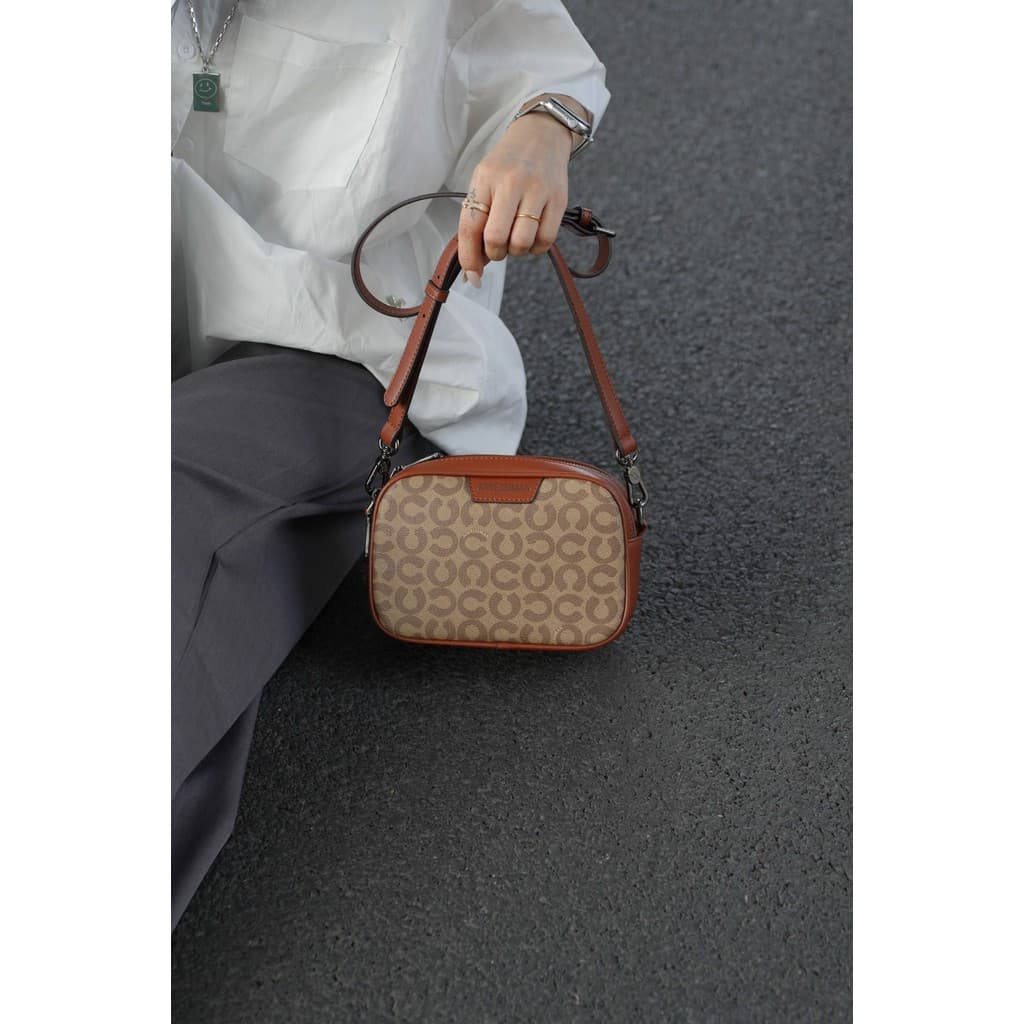 Ivisman bolsa feminina novo estilo elegante All-Match bolsa mensageiro de ombro High-End nicho Design câmera saco