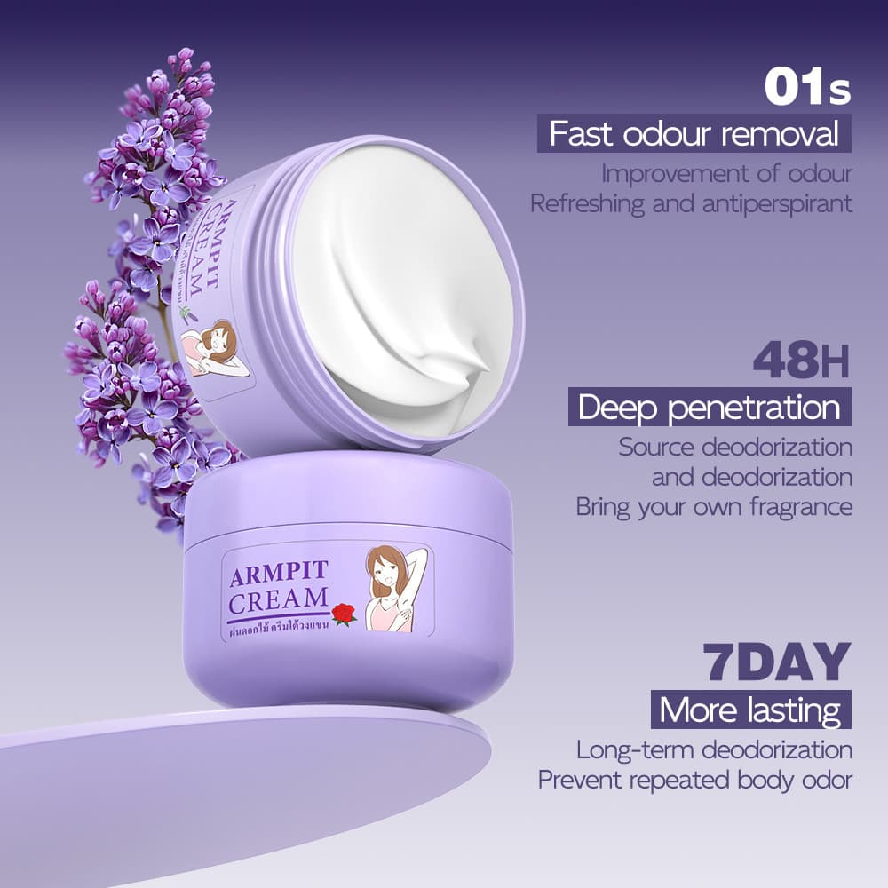 Bálsamo Desodorante Natural Para Axilas , Remoção De Odores De Longa Duração , Creme Desodorizante Anti-Suor Fragrância