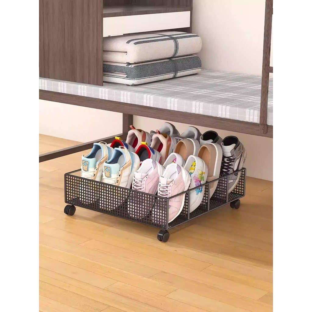 Dormitório estudantil sapato rack sob a mesa aluguel quarto cama sola pequeno móvel Multi-camada sapato gabinete rack de