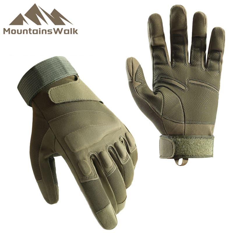 Luvas táticas ao ar livre Black Hawk Proteção completa para os dedos Esportes Handguard Treinamento Amortecimento Absorç