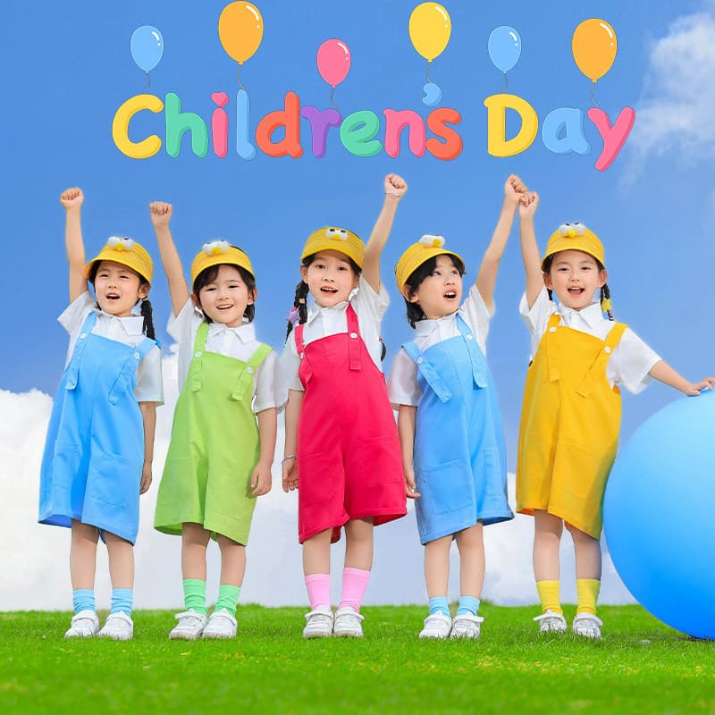 [Estoque pronto, envio rápido] Fantasia de Performance infantil para o dia das crianças, macacão colorido doce para jard