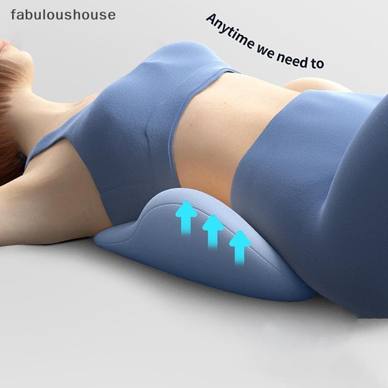 Almofada Especial De Apoio Lombar Sono Travesseiro Ergonômico Macio Confortável Memória Algodão Cama Protrusão Ba
