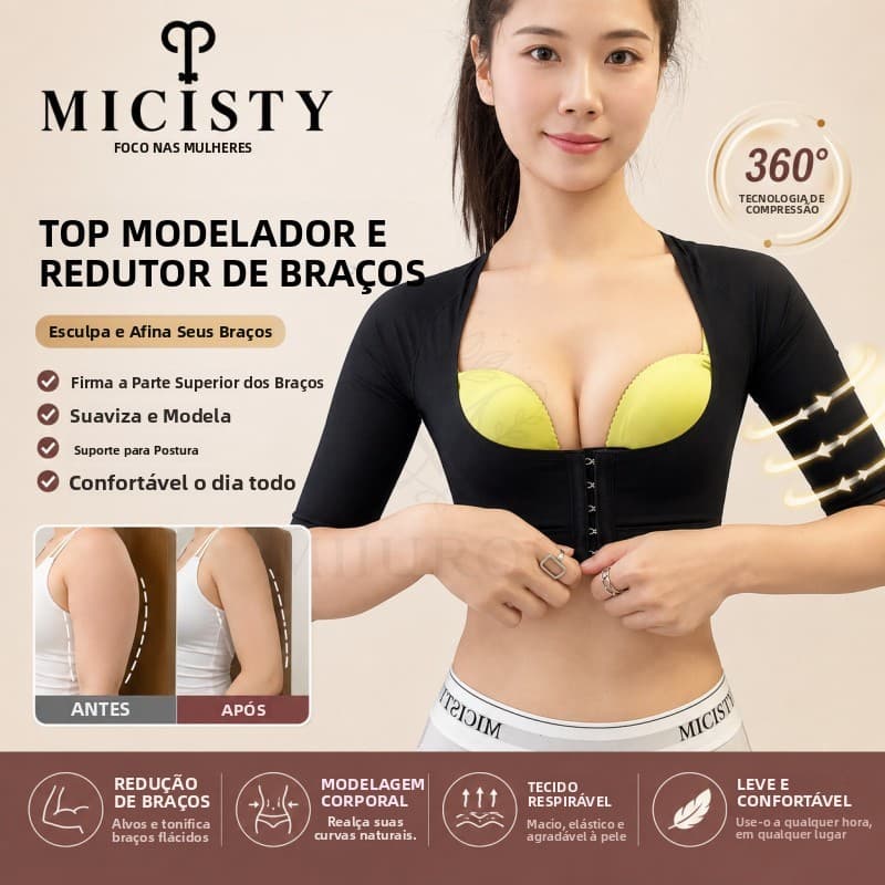 MIIUROSE Colete Modelador Feminino MICISTY, Colete de Compressão para Emagrecimento, Costas Retas, Controle Abdominal, C