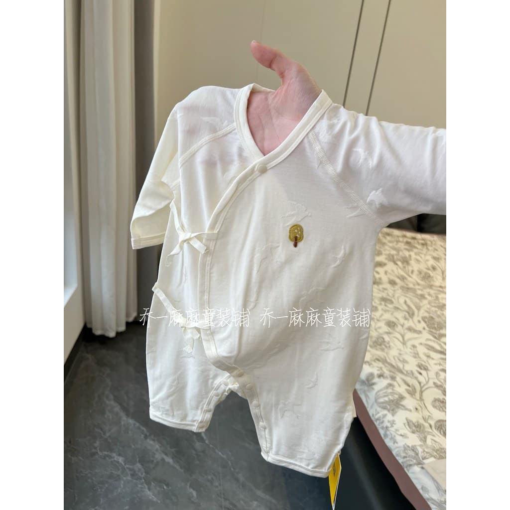 [Bolsa de espera ultrafina de verão] Macacão de bebê verão para crianças pequenas cem dias macacão pequeno mês de idade