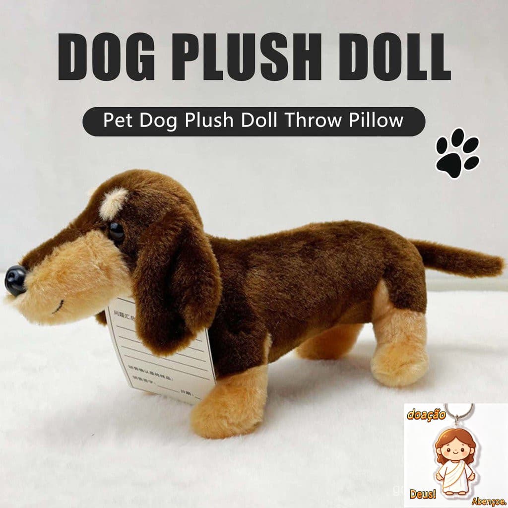 Bonito Salsicha Cão Brinquedo De Pelúcia Travesseiro Adorável Macio Plushies Almofada Boneca Para Crianças Aniversário P