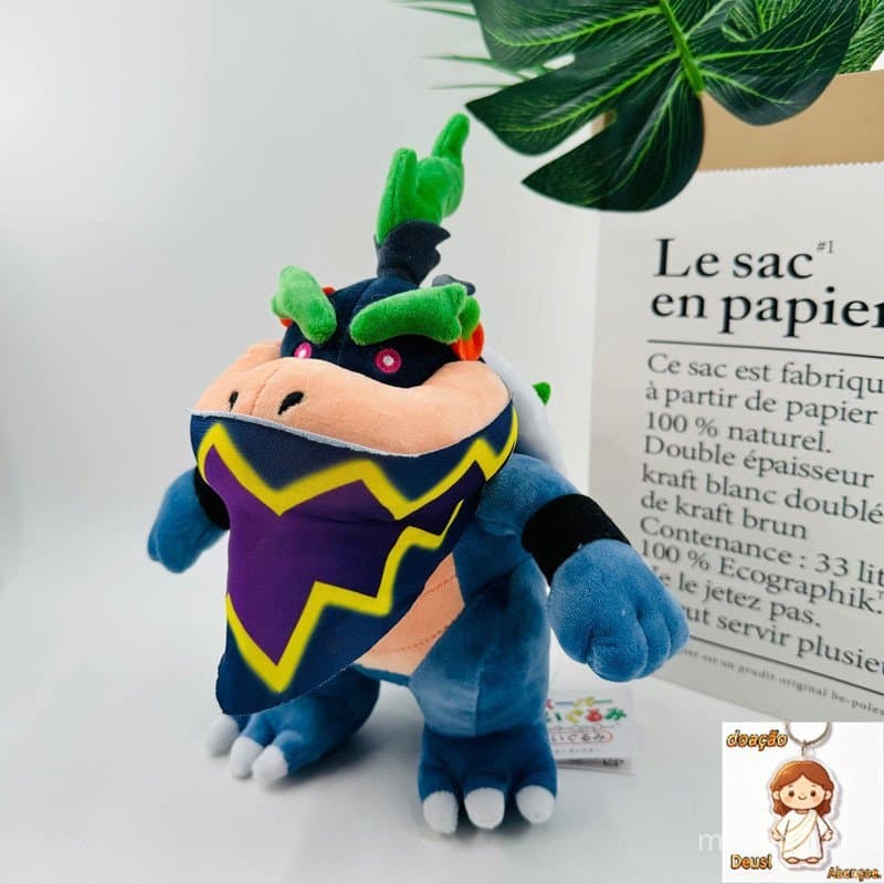 27cm Anime King Boo Brinquedos De Pelúcia Cute Wonder Bowser Jr . Plushie Diddy Kong Cauda Longa Bicho Peluche Presentes