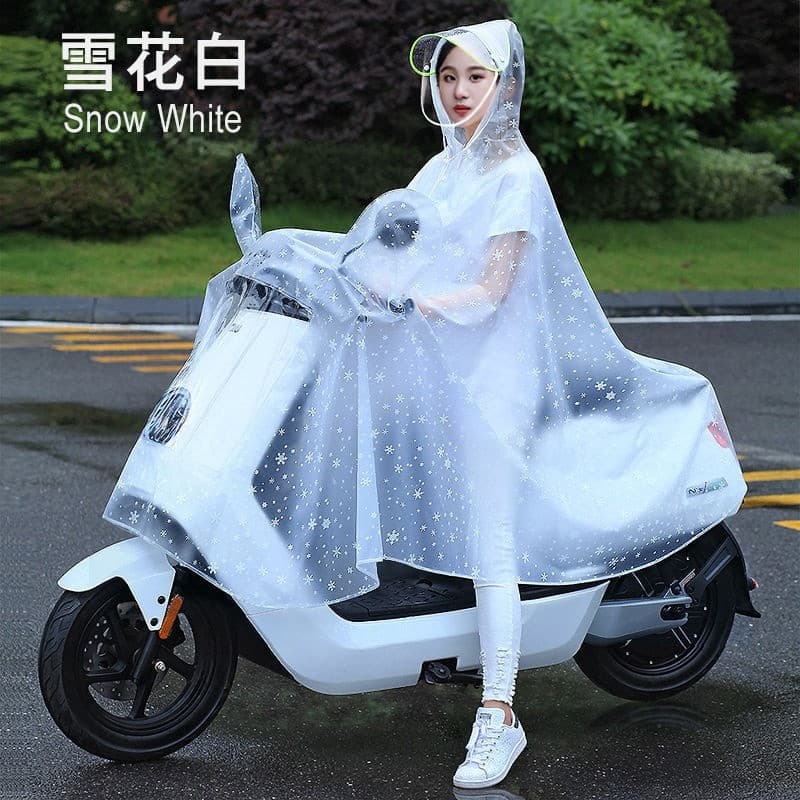 Capa de chuva para veículo elétrico, capa de chuva para motocicleta única, Extra grossa, à prova de chuva, corpo inteiro