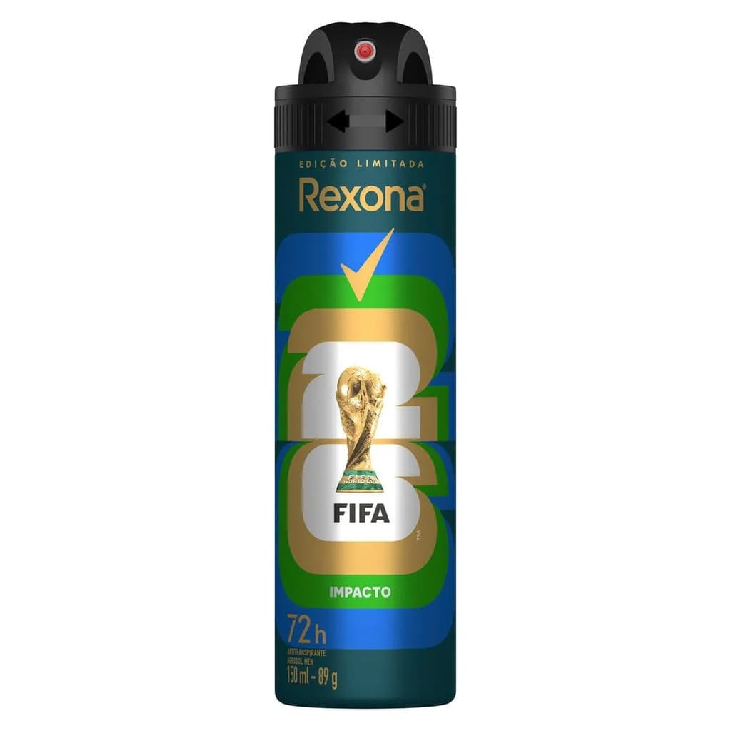 Rexona Desodorante Antitranspirante Aerosol Men Impacto FIFA 72h 150ml