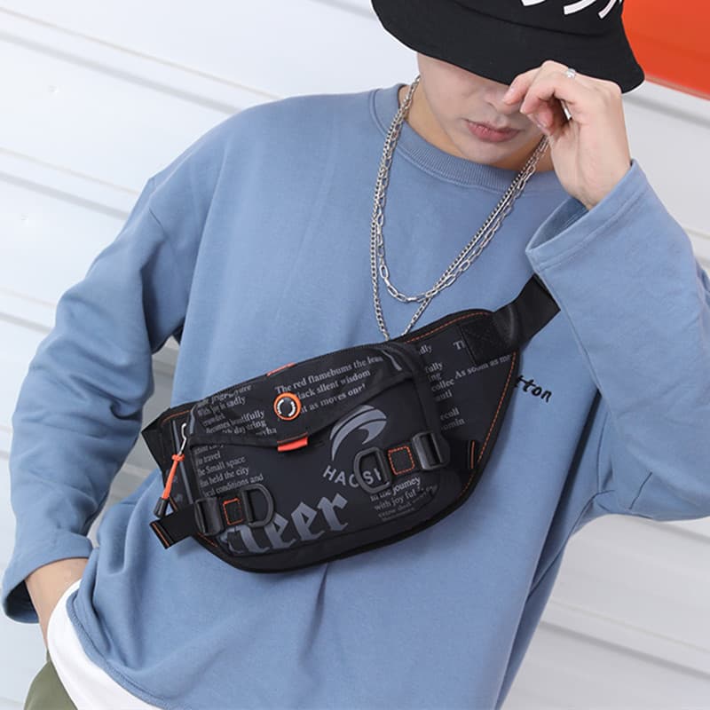Saco de cintura masculino à prova dwaterproof água Oxford pano 2023 na moda correndo esportes ciclismo lazer saco peito