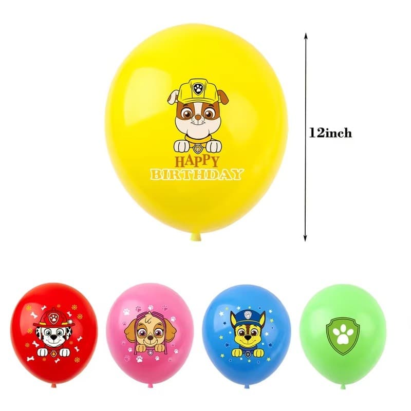Personagem De Desenho Animado Balão De Látex Festa De Aniversário Cena Layout Perseguição Skye Marshall Suprimentos E De