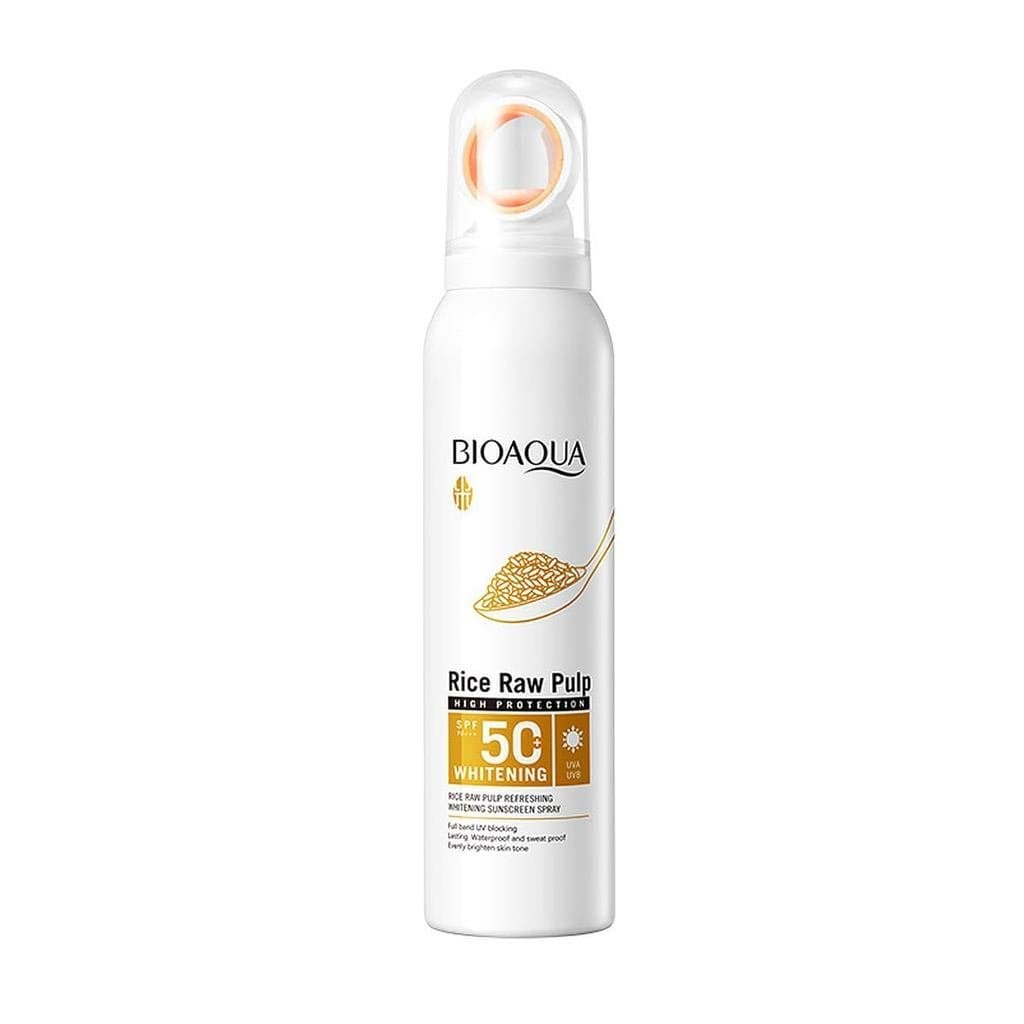 BIOAQUA Protetor Solar Refrescante em Spray com Extrato de Arroz SPF50 150ml