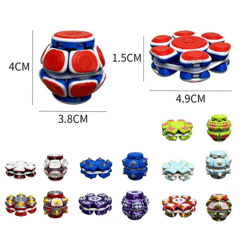 Brinquedo de imprensa elástica de impressão 3D, elasticidade da movimentação do dedo, aliviar o estresse, reduzir decora