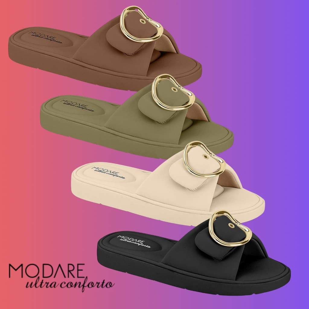 Chinelo Modare Feminino Original Ultraconforto Palmilha Soft Macio