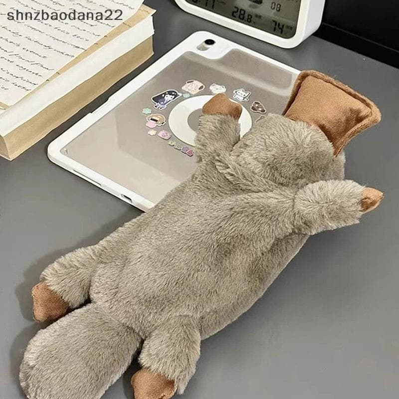 [Shnzd] 1 Pc Bonito Platypus Lápis Caso Bolsa De Cosméticos Caneta De Pelúcia Armazenamento De Grande Capacidade Materia