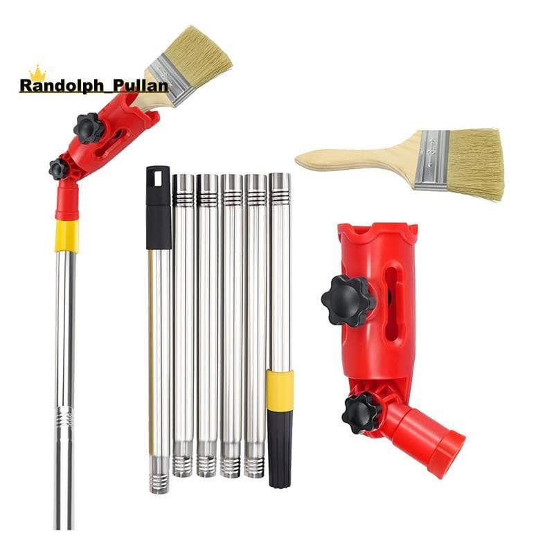 [Concessional H] Kit De Pólo De Extensão De Pincel De Pintura Multiângulo Suporte De Fixação Extensor De Ferramenta Port