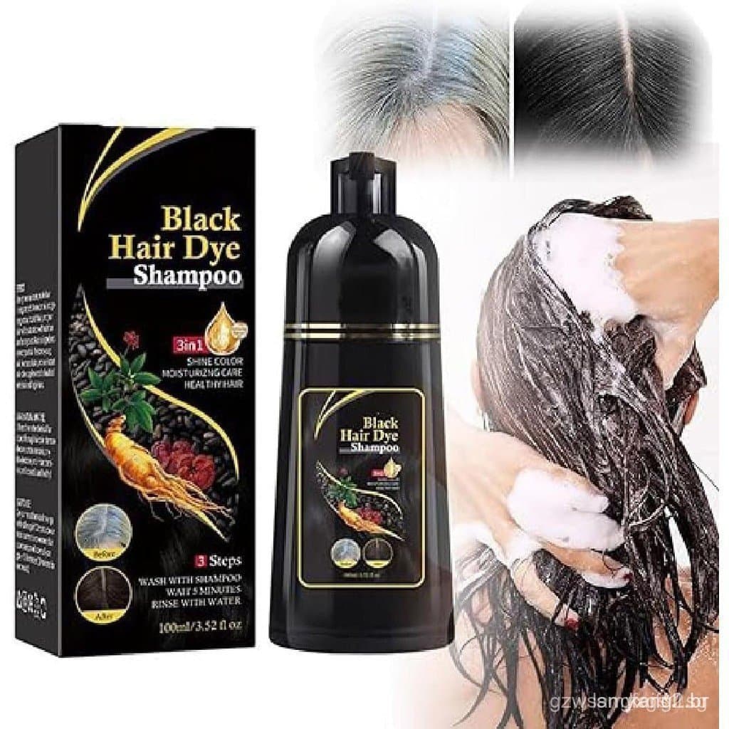 Shampoo tonalizante Kokila, shampoo tonalizante três em um, usado para cobrir cabelos grisalhos, shampoo tonalizante esp