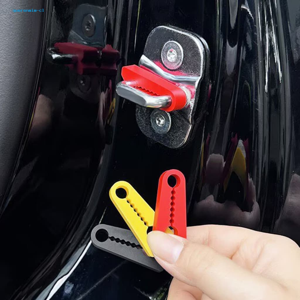 Metal Gap Sealing Car Door Buffer Stopper 4pcs Cushion Pads Silicone Anti-rattle Shock Absorber Noise Vibration Reducer