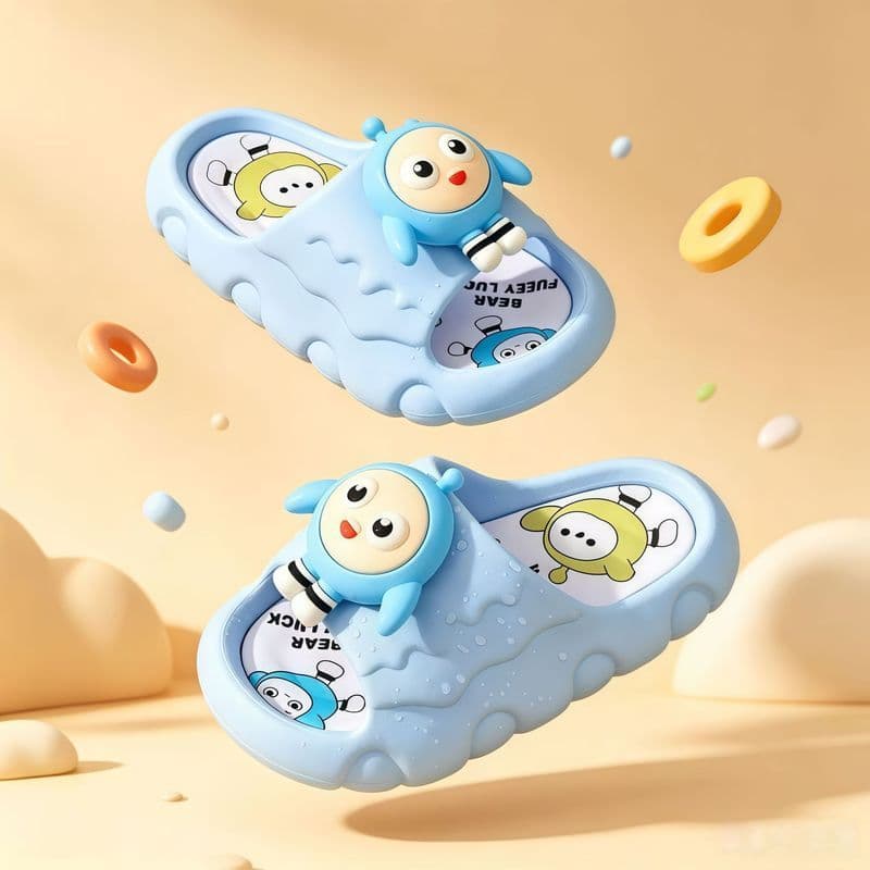 Ovo menino sandálias infantis chinelos verão casa banheiro banho meninos Flip-Flops fundo macio antiderrapante bonito do