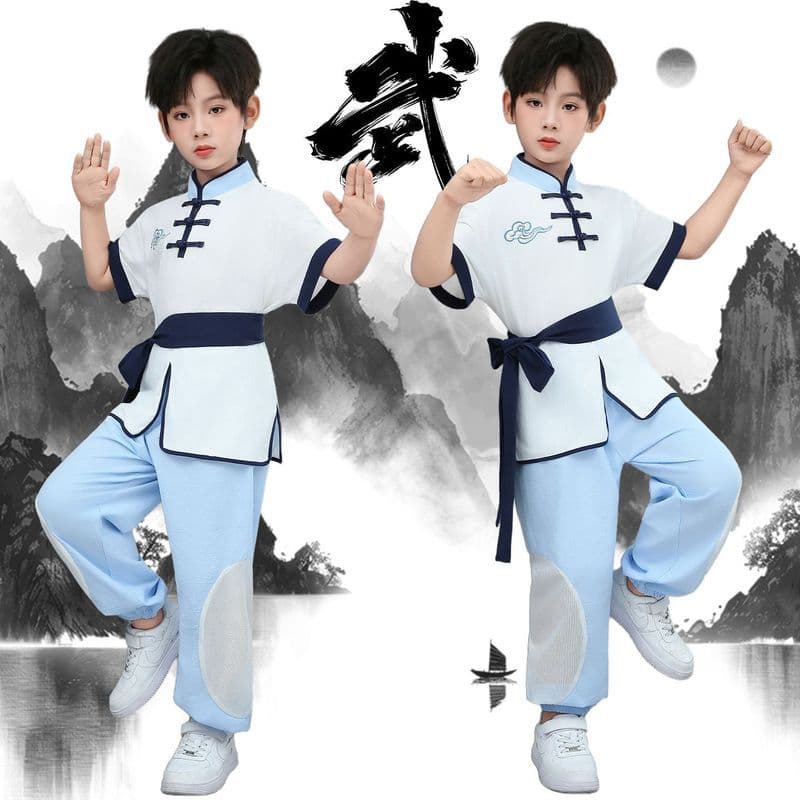 Crianças dia das crianças treinamento de artes marciais crianças chinês Tai Chi desempenho prática Kung Fu meninos menin